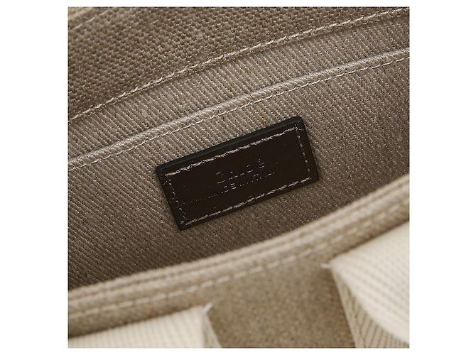 Chloé Borsa Tote Mini Lucida Woody Marrone - vista 7