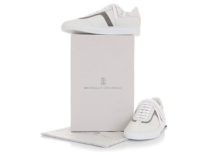 Brunello Cucinelli Sneakers Monili Bianco - vista 12