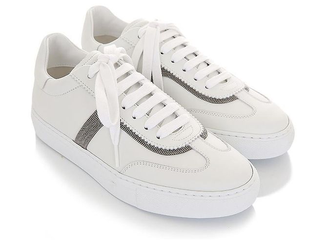 Brunello Cucinelli Sneakers Monili Bianco - vista 4