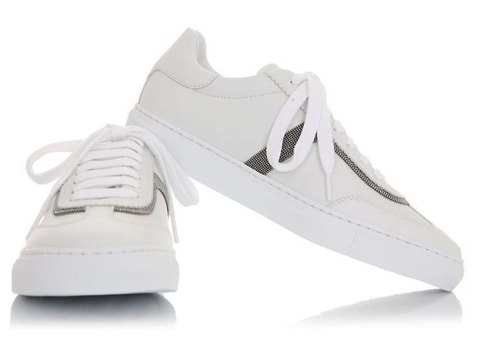 Brunello Cucinelli Sneakers Monili Bianco - vista 5
