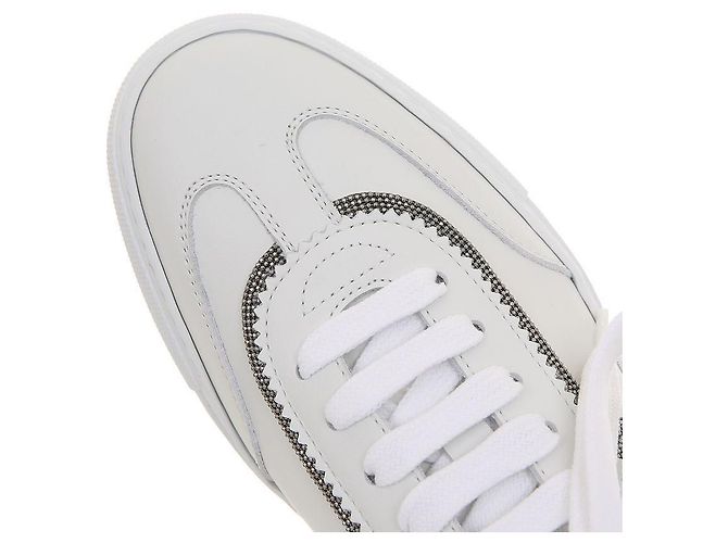 Brunello Cucinelli Sneakers Monili Bianco - vista 8