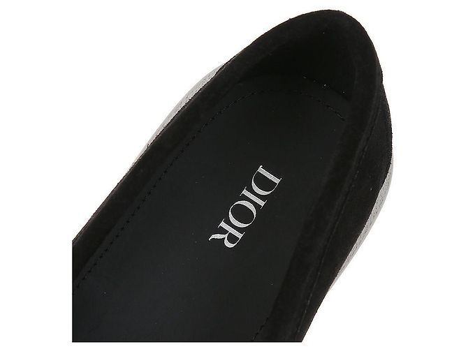Dior Mocassini in Suede Obliquo Granville Nero - vista 10