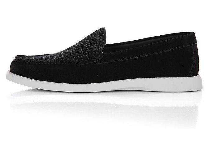 Dior Mocassini in Suede Obliquo Granville Nero - vista 3