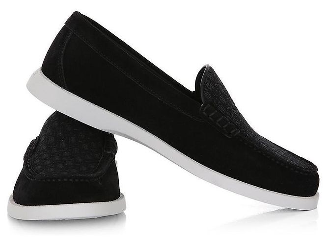 Dior Mocassini in Suede Obliquo Granville Nero - vista 5