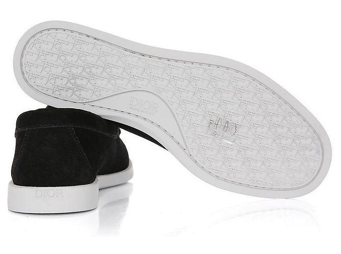 Dior Mocassini in Suede Obliquo Granville Nero - vista 6