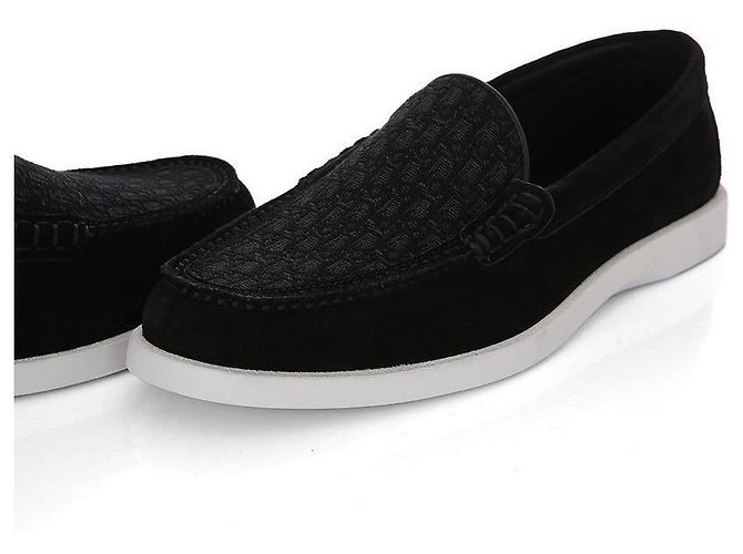 Dior Mocassini in Suede Obliquo Granville Nero - vista 7