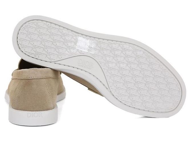 Dior Mocassini in Suede Beige Granville Marrone - vista 6