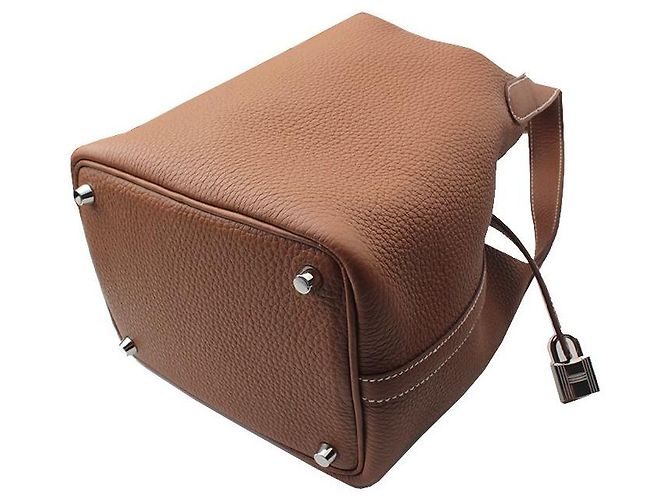 Hermès Picotin Gold Silver Dourado - vista 4