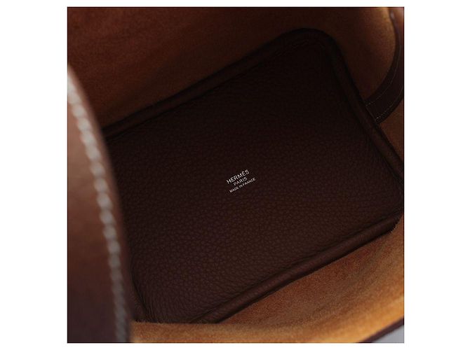 Hermès Picotin Gold Silver Dourado - vista 5