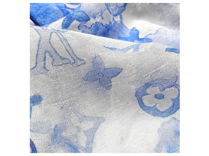 Louis Vuitton Aquarell Monogramm Schal Blau - Ansicht 5