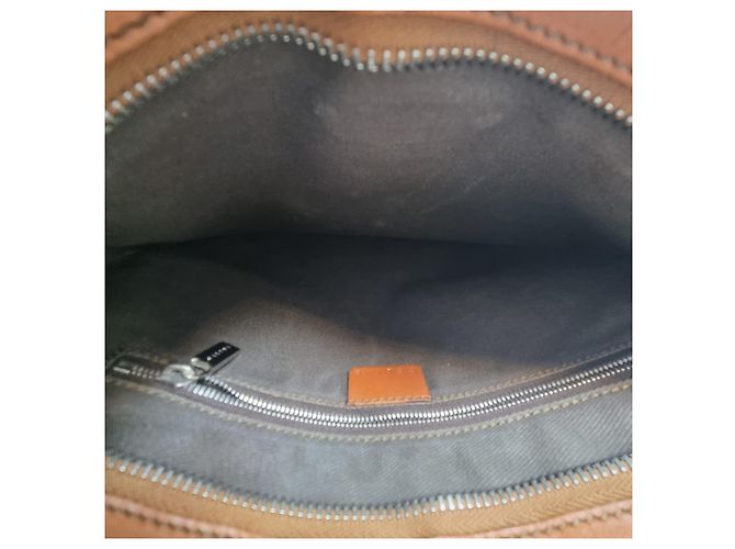 Céline Bolsa transversal com logo Triomphe Marrom - vista 18