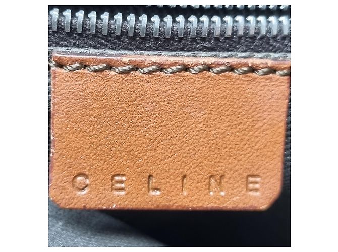 Céline Bolsa transversal com logo Triomphe Marrom - vista 20