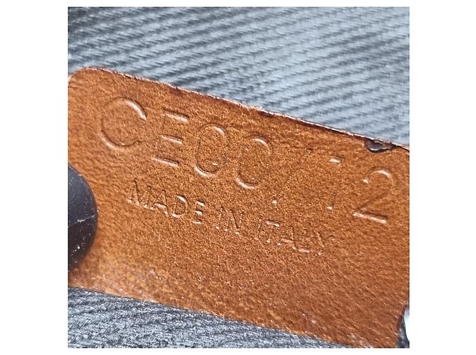 Céline Bolsa transversal com logo Triomphe Marrom - vista 21