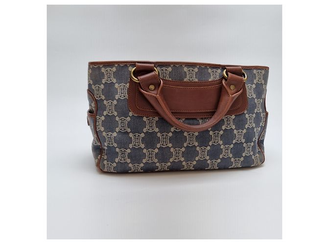 Céline Borsa Tote in Denim Canvas Triomphe (Premium, Borsa a Mano) - vista 11