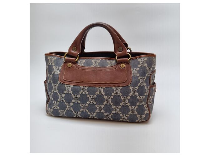 Céline Borsa Tote in Denim Canvas Triomphe (Premium, Borsa a Mano) - vista 3