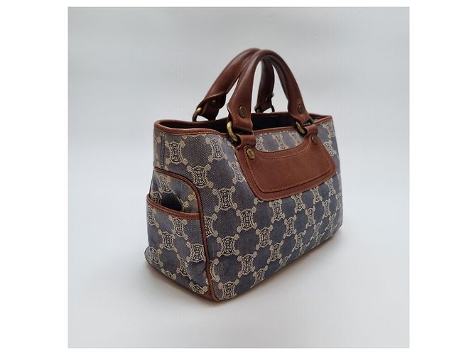 Céline Borsa Tote in Denim Canvas Triomphe (Premium, Borsa a Mano) - vista 5