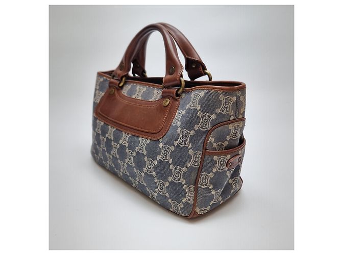 Céline Borsa Tote in Denim Canvas Triomphe (Premium, Borsa a Mano) - vista 6