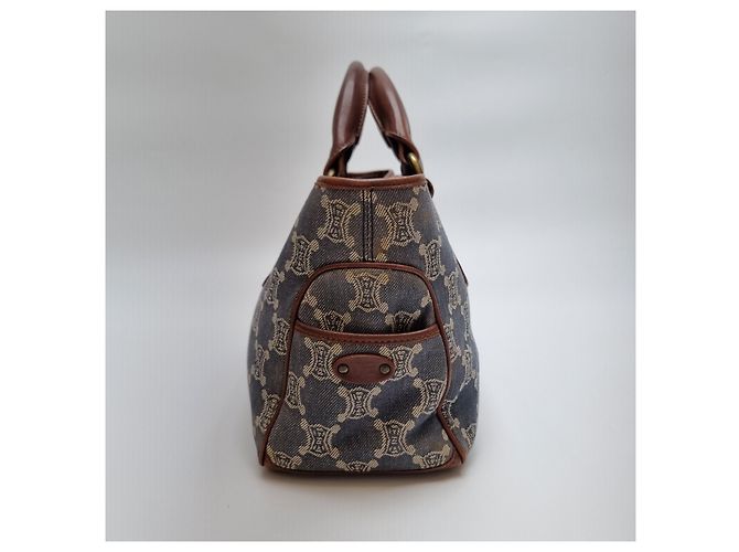 Céline Borsa Tote in Denim Canvas Triomphe (Premium, Borsa a Mano) - vista 7