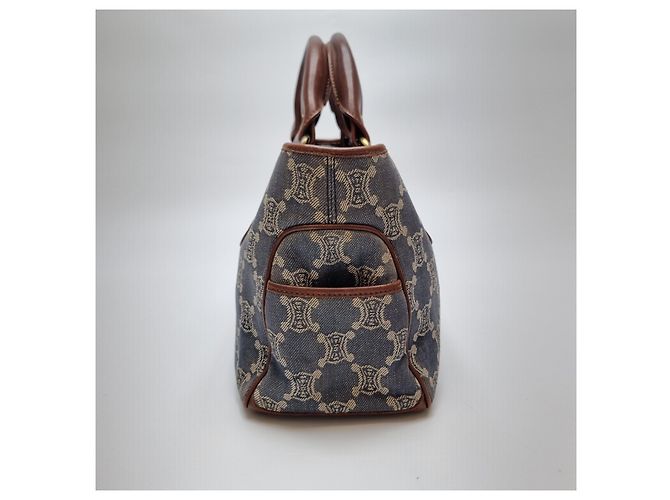 Céline Borsa Tote in Denim Canvas Triomphe (Premium, Borsa a Mano) - vista 8