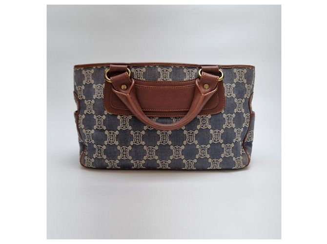 Céline Borsa Tote in Denim Canvas Triomphe (Premium, Borsa a Mano) - vista 9