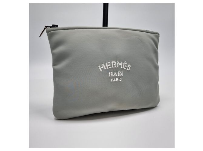 Hermès Pouch Bain in Neoprene MM (Unisex) Marrone - vista 4