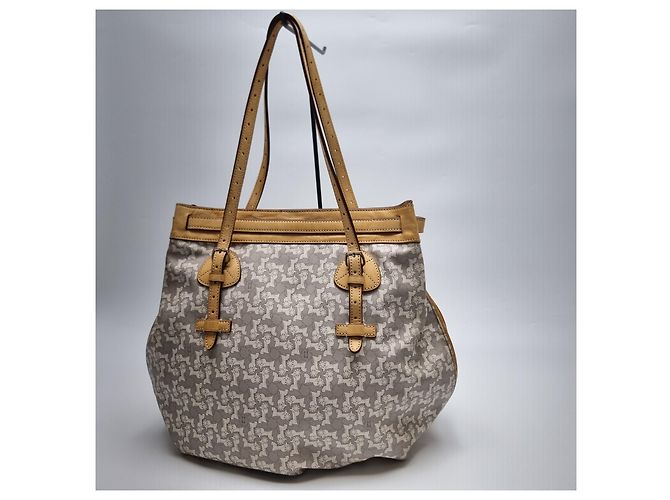 Céline Macadam-Muster Schultertasche (Große Einkaufstasche) Braun - Ansicht 10