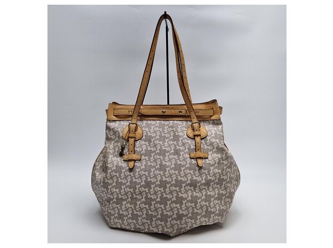 Céline Macadam-Muster Schultertasche (Große Einkaufstasche) Braun - Ansicht 2