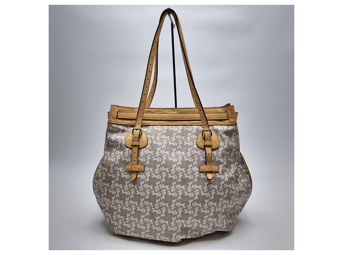 Céline Macadam-Muster Schultertasche (Große Einkaufstasche) Braun - Ansicht 9
