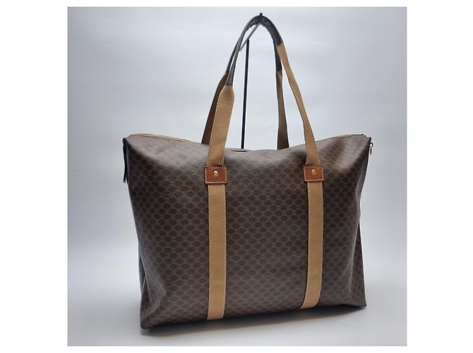 Céline Borsa Tote Macadam (Borsa Boston Premium, Borsa da Viaggio Unisex) Marrone - vista 10