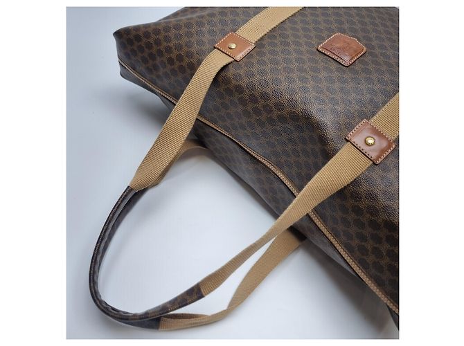 Céline Borsa Tote Macadam (Borsa Boston Premium, Borsa da Viaggio Unisex) Marrone - vista 12