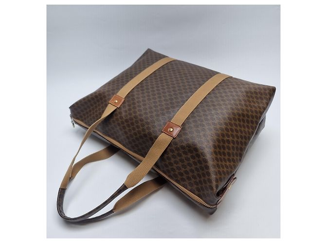 Céline Borsa Tote Macadam (Borsa Boston Premium, Borsa da Viaggio Unisex) Marrone - vista 13