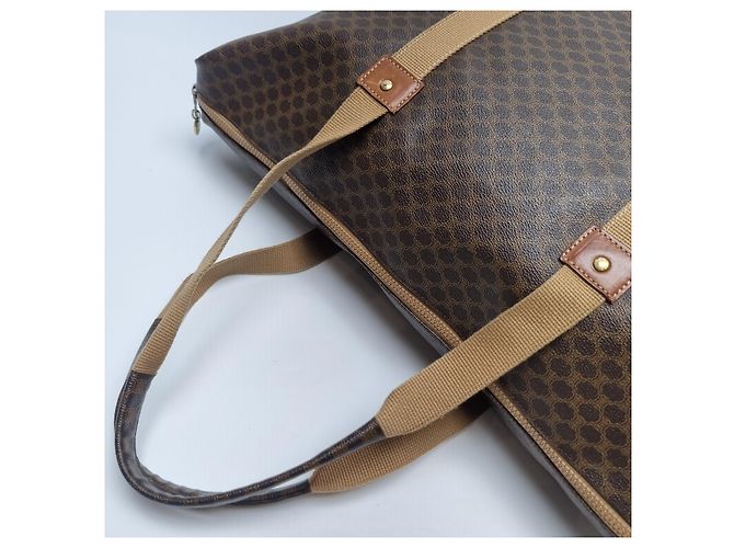 Céline Borsa Tote Macadam (Borsa Boston Premium, Borsa da Viaggio Unisex) Marrone - vista 14