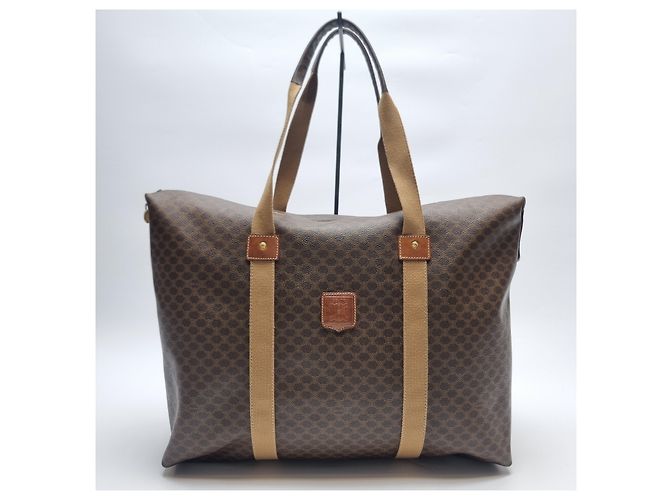 Céline Borsa Tote Macadam (Borsa Boston Premium, Borsa da Viaggio Unisex) Marrone - vista 2