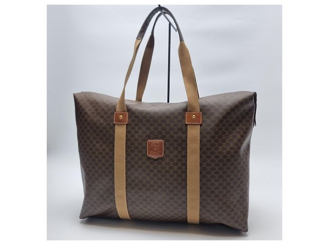 Céline Borsa Tote Macadam (Borsa Boston Premium, Borsa da Viaggio Unisex) Marrone - vista 3