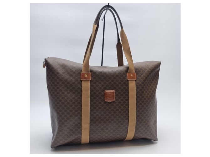 Céline Borsa Tote Macadam (Borsa Boston Premium, Borsa da Viaggio Unisex) Marrone - vista 4