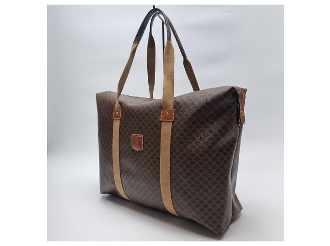 Céline Borsa Tote Macadam (Borsa Boston Premium, Borsa da Viaggio Unisex) Marrone - vista 6