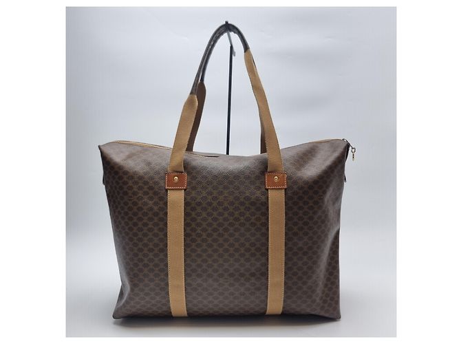 Céline Borsa Tote Macadam (Borsa Boston Premium, Borsa da Viaggio Unisex) Marrone - vista 8