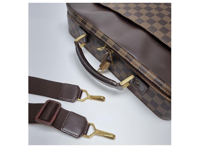 Organizer Louis Vuitton Borsa documenti unisex Damier Savana Marrone - vista 13