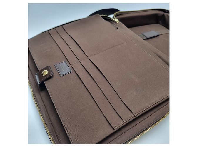Organizer Louis Vuitton Borsa documenti unisex Damier Savana Marrone - vista 17