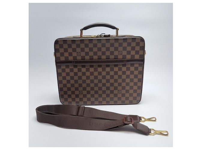 Organizer Louis Vuitton Borsa documenti unisex Damier Savana Marrone - vista 9