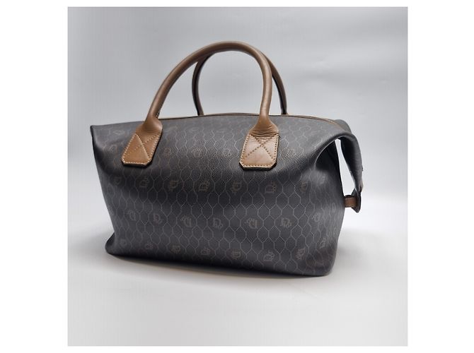 Dior Borsa Boston Honeycomb Tote (Borsa da golf premium, Borsa da viaggio) Marrone - vista 3