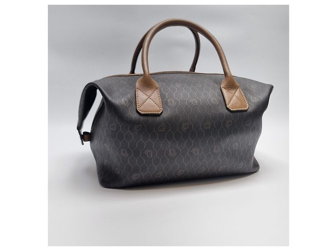 Dior Borsa Boston Honeycomb Tote (Borsa da golf premium, Borsa da viaggio) Marrone - vista 4
