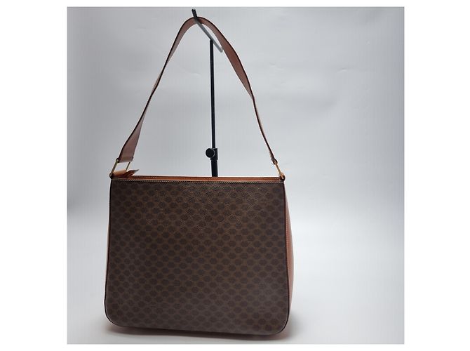 Céline Triomphe Macadam Schultertasche Braun - Ansicht 10