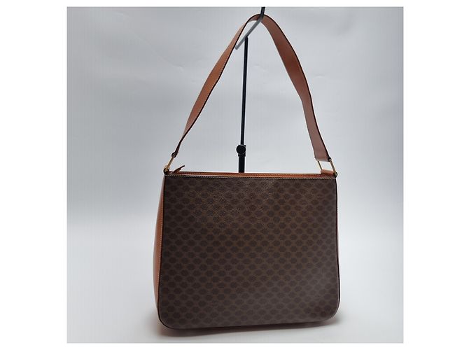 Céline Triomphe Macadam Schultertasche Braun - Ansicht 11