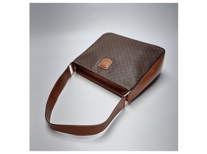 Céline Triomphe Macadam Schultertasche Braun - Ansicht 12