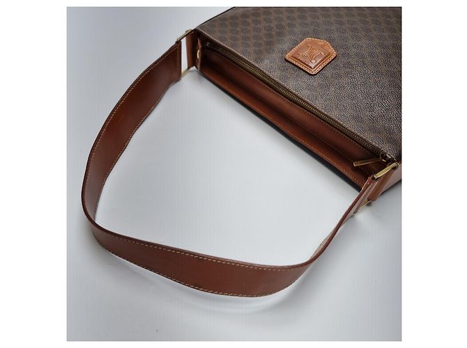 Céline Triomphe Macadam Schultertasche Braun - Ansicht 13