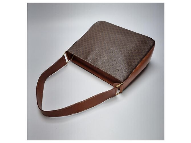 Céline Triomphe Macadam Schultertasche Braun - Ansicht 14