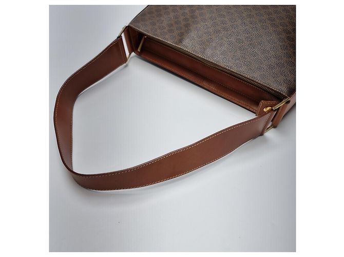 Céline Triomphe Macadam Schultertasche Braun - Ansicht 15