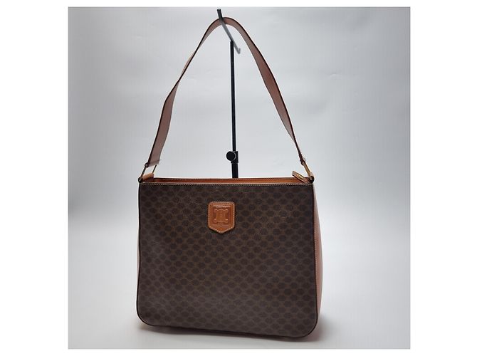 Céline Triomphe Macadam Schultertasche Braun - Ansicht 3