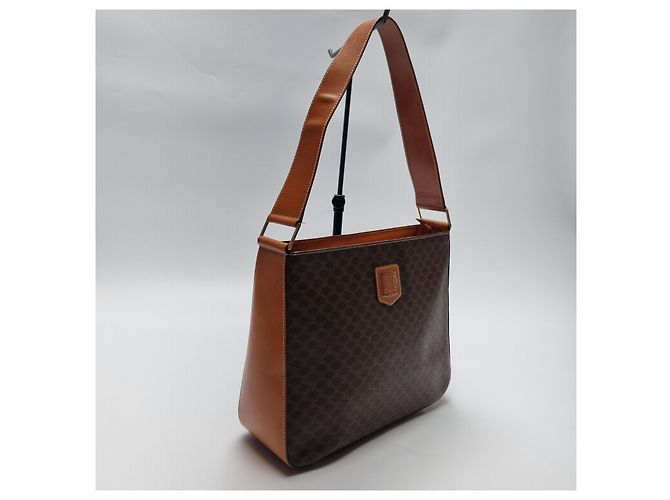 Céline Triomphe Macadam Schultertasche Braun - Ansicht 5